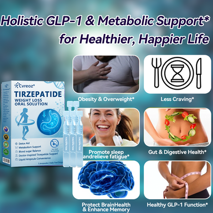 【Last Day Promotion 66% OFF🎉】 𝑪𝒗𝒓𝒆𝒐𝒛® 𝐆𝐋𝐏-𝟏-𝐓𝐢𝐫𝐳𝐞𝐩𝐚𝐭𝐢𝐝𝐞 𝐎𝐫𝐚𝐥 𝐒𝐨𝐥𝐮𝐭𝐢𝐨𝐧 🇦🇺 visible effect, no side 7 days effects, suitable for all age groups