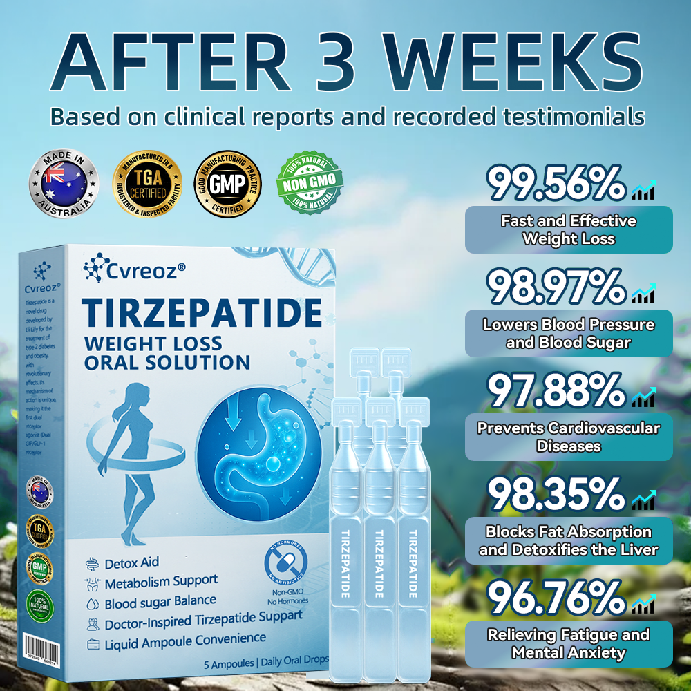 【Last Day Promotion 66% OFF🎉】 𝑪𝒗𝒓𝒆𝒐𝒛® 𝐆𝐋𝐏-𝟏-𝐓𝐢𝐫𝐳𝐞𝐩𝐚𝐭𝐢𝐝𝐞 𝐎𝐫𝐚𝐥 𝐒𝐨𝐥𝐮𝐭𝐢𝐨𝐧 🇦🇺 visible effect, no side 7 days effects, suitable for all age groups