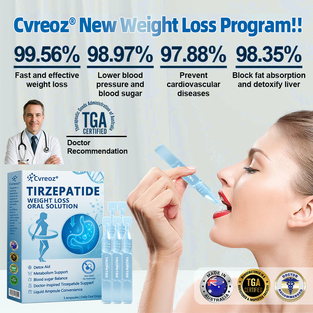 【Last Day Promotion 66% OFF🎉】 𝑪𝒗𝒓𝒆𝒐𝒛® 𝐆𝐋𝐏-𝟏-𝐓𝐢𝐫𝐳𝐞𝐩𝐚𝐭𝐢𝐝𝐞 𝐎𝐫𝐚𝐥 𝐒𝐨𝐥𝐮𝐭𝐢𝐨𝐧 🇦🇺 visible effect, no side 7 days effects, suitable for all age groups